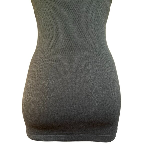 Lululemon Rib Knit Racerback Tank Top Dark Gray Side Vents Extra Long Women's 6 - Picture 10 of 11